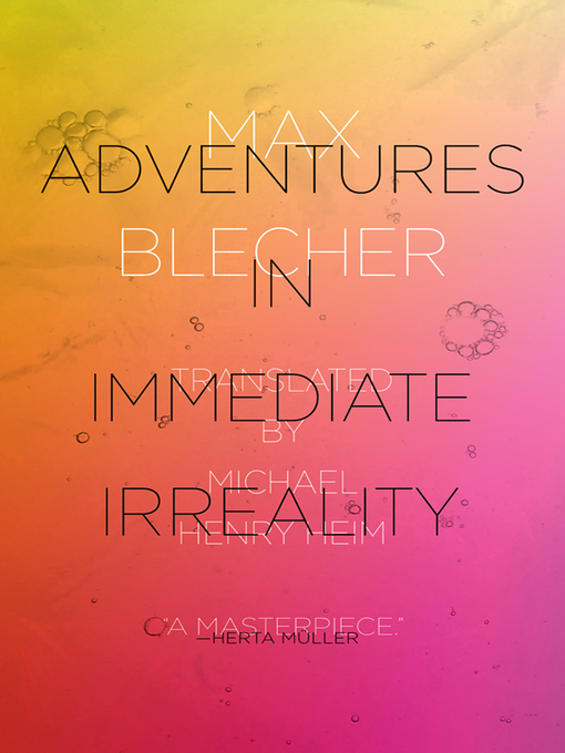 Cover image for Adventures In Immediate Irreality